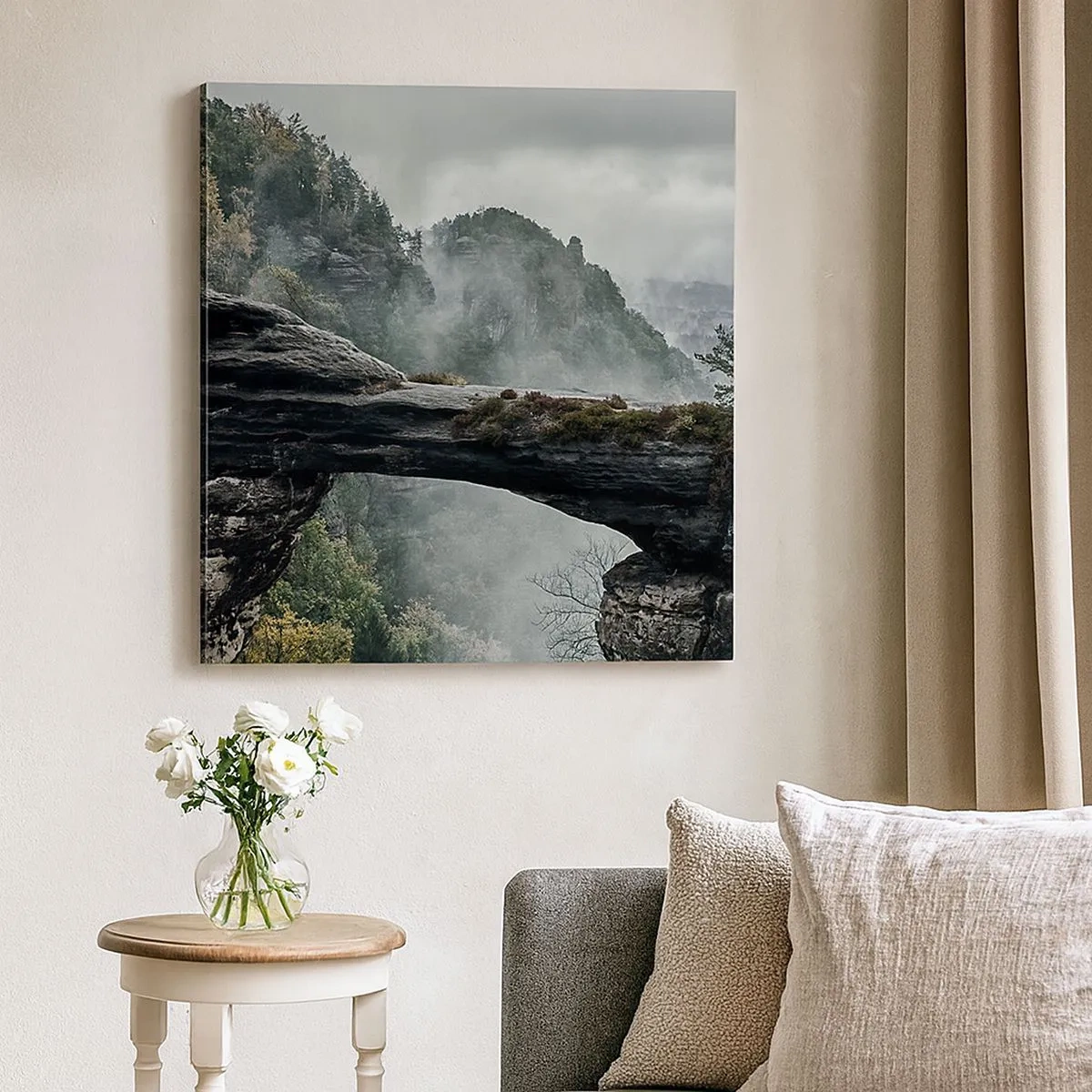 Lærredstryk - Billede på lærred - Eventyret er ved at begynde - 30x30 cm