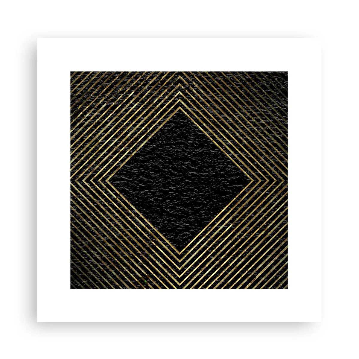 Plakat - Geometri i glamour-stil - 30x30 cm