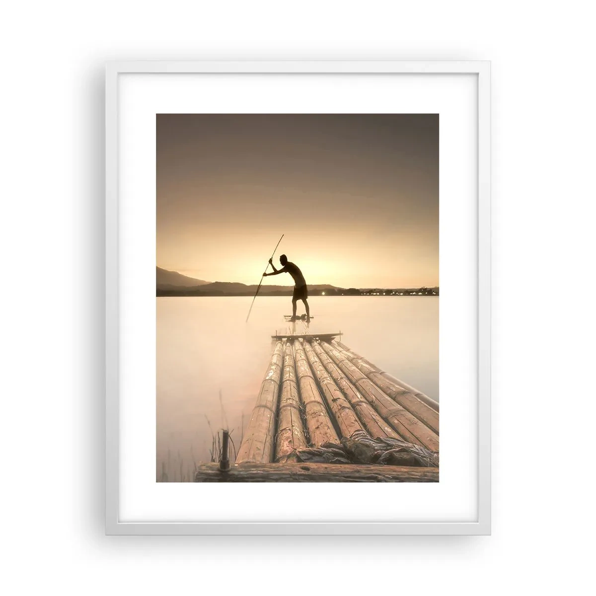 Plakat i hvid ramme - Før du hviler - 40x50 cm