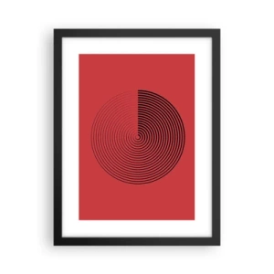 Plakat i sort ramme - Cirkulær bevægelse - 30x40 cm