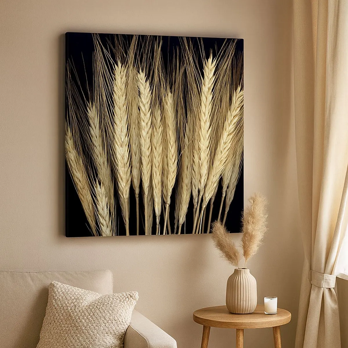 Lærredstryk - Billede på lærred - Rustik magi - 30x30 cm