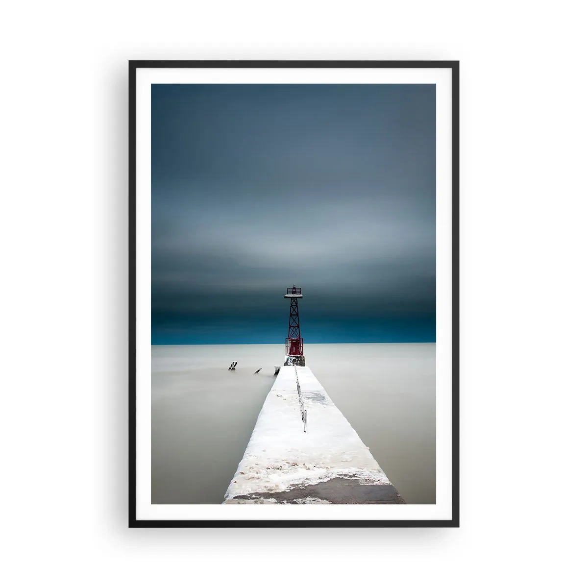 Plakat i sort ramme - At møde det uendelige - 70x100 cm