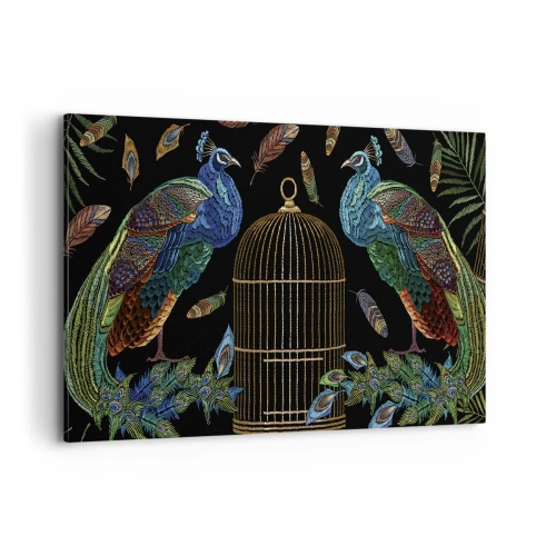 Lærredstryk - Billede på lærred - I kongelige gevandter - 100x70 cm