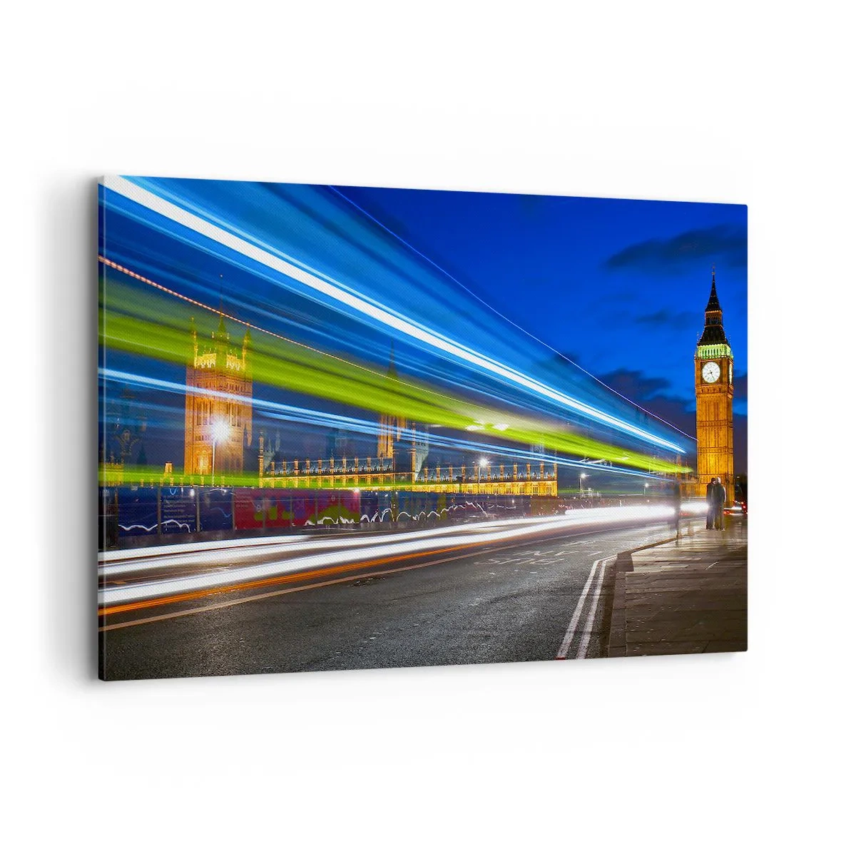 Lærredstryk - Billede på lærred - Under Big Ben's øjne - 100x70 cm