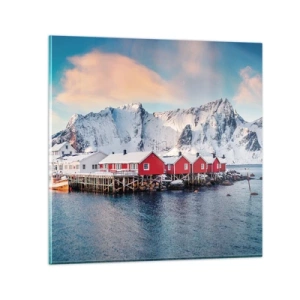 Billede på glas - Nordlig tilbagetrækning - 30x30 cm