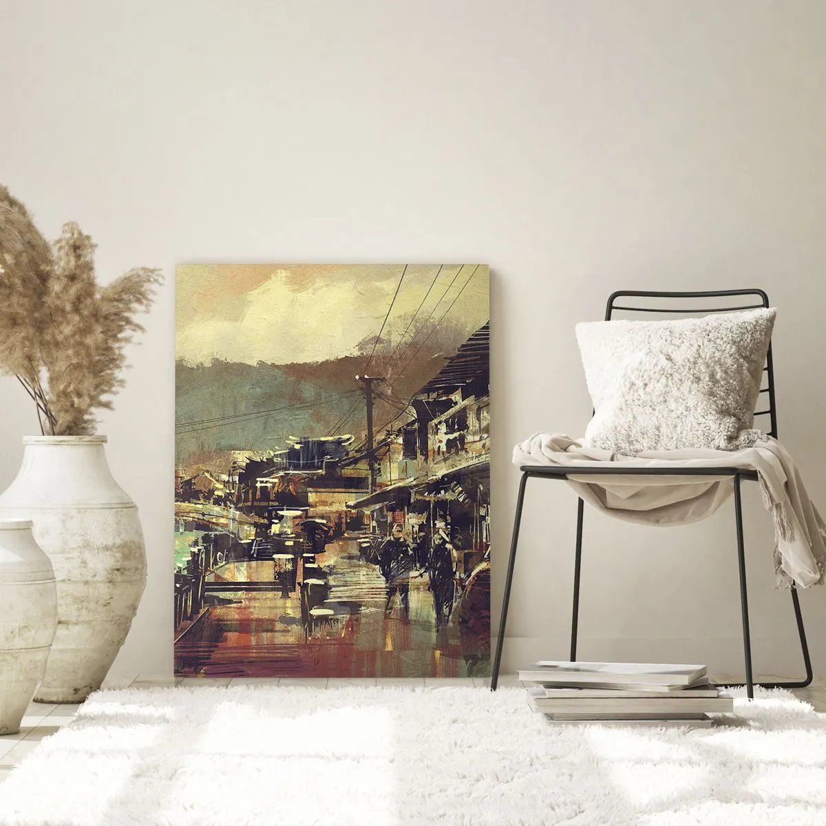 Billede på glas - Livet som et væld af gråt - 50x70 cm