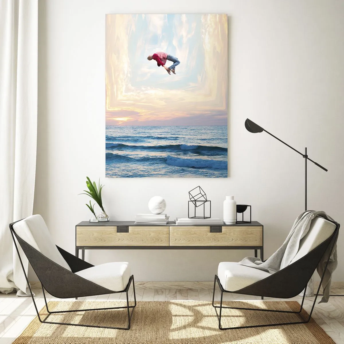 Billede på glas - Til en anden dimension - 50x70 cm