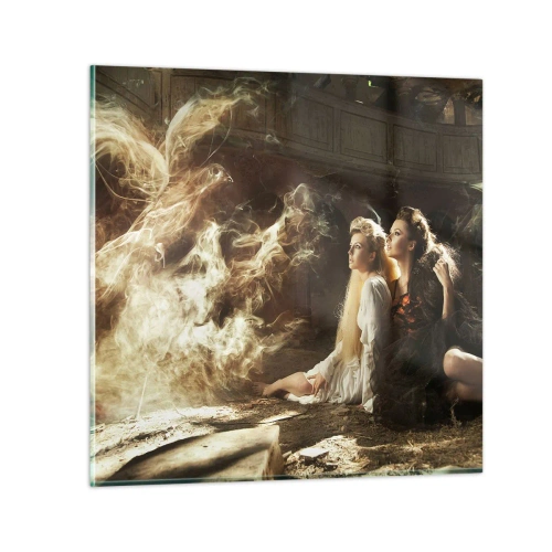 Billede på glas - Og der skete poesi - 60x60 cm