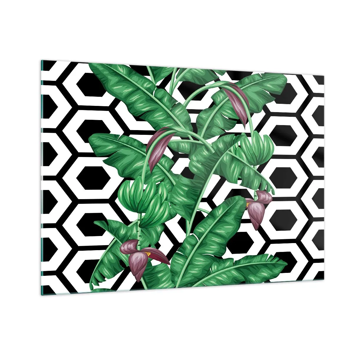 Billede på glas - Symmetrisk komposition fra naturen - 100x70 cm