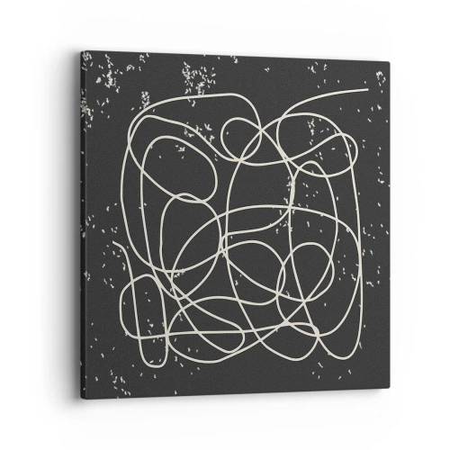 Lærredstryk - Billede på lærred - Vandrende tanker - 40x40 cm