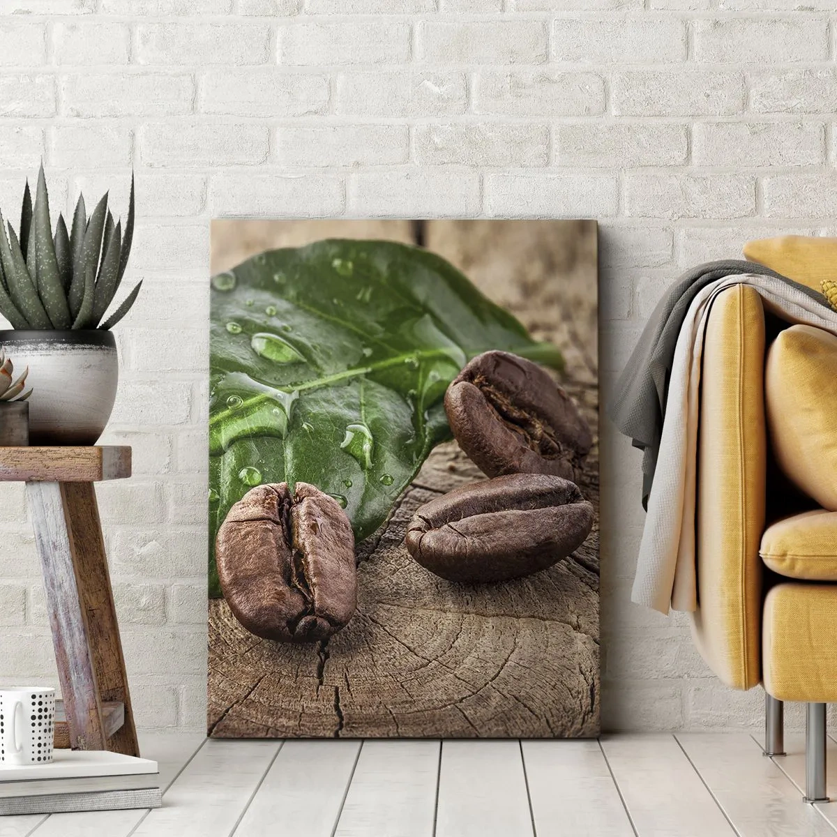 Lærredstryk - Billede på lærred - Den sandeste og sorteste - 45x80 cm