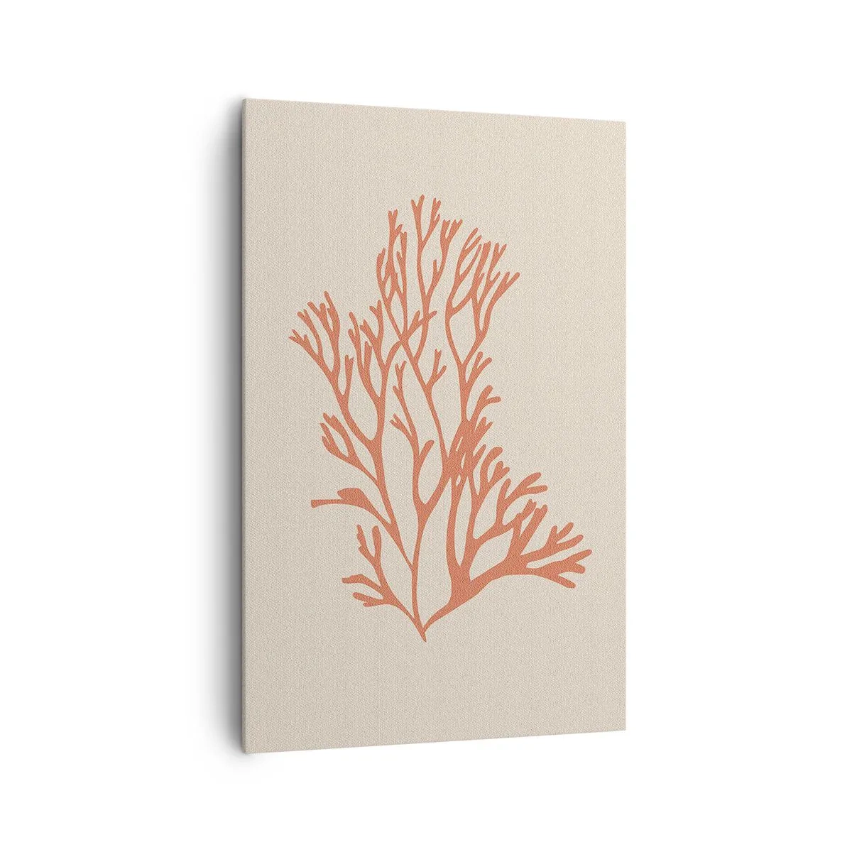 Lærredstryk - Billede på lærred - Koral filigran - 80x120 cm