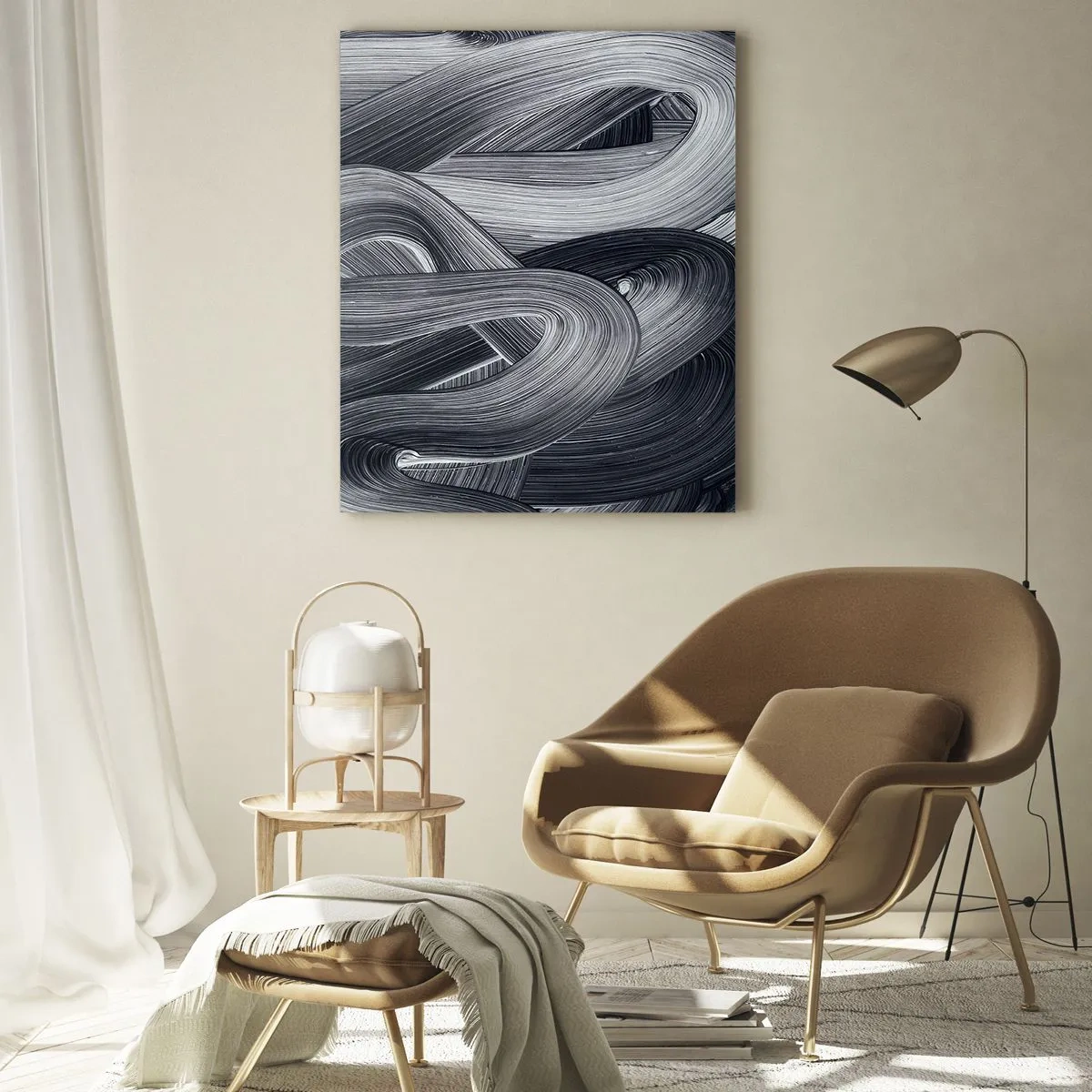 Billede på glas - Virkelighedens flygtighed - 50x70 cm