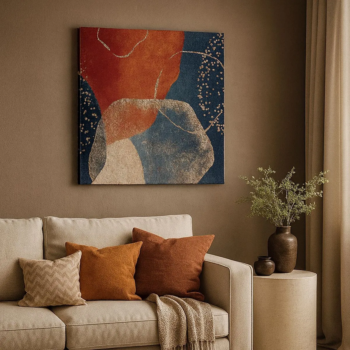 Lærredstryk - Billede på lærred - Lethed i tilværelsen - 30x30 cm