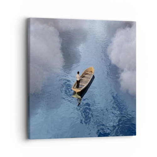 Lærredstryk - Billede på lærred - Livet - rejsen - det ukendte - 30x30 cm