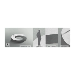 Prøve Fototapet Premium Canvas - Og vær klog - Mand, 3D, Forretningsmand - 100x30 cm