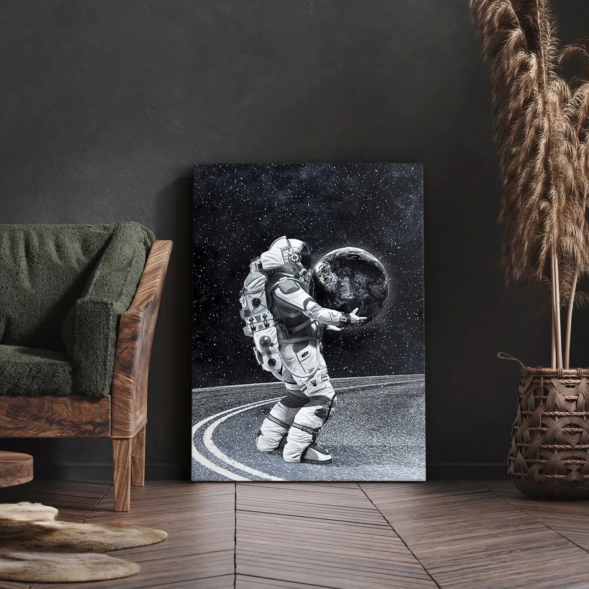 Lærredstryk - Billede på lærred - På Mælkevejen - 50x70 cm