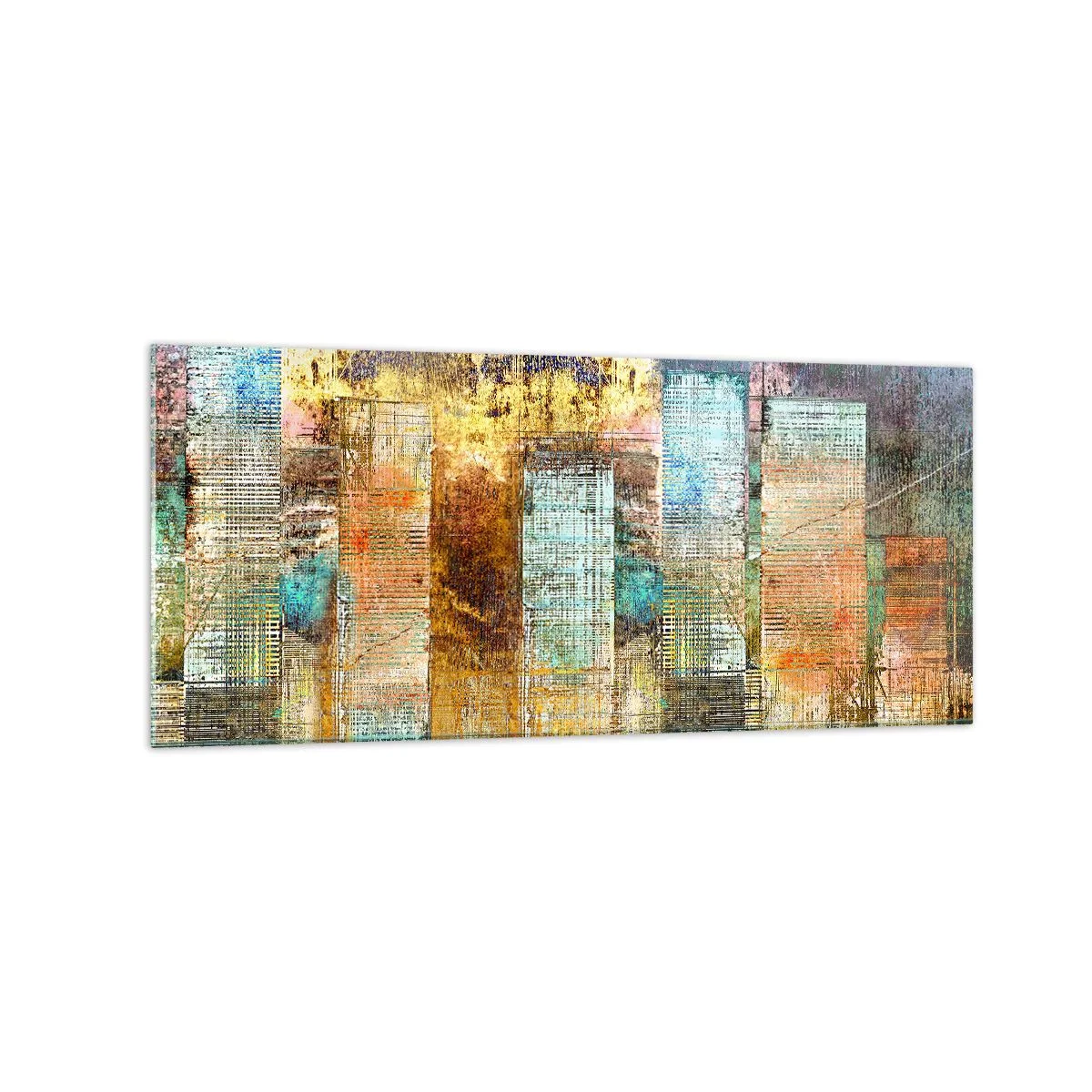 Billede på glas - Solrig metropol - 120x50 cm