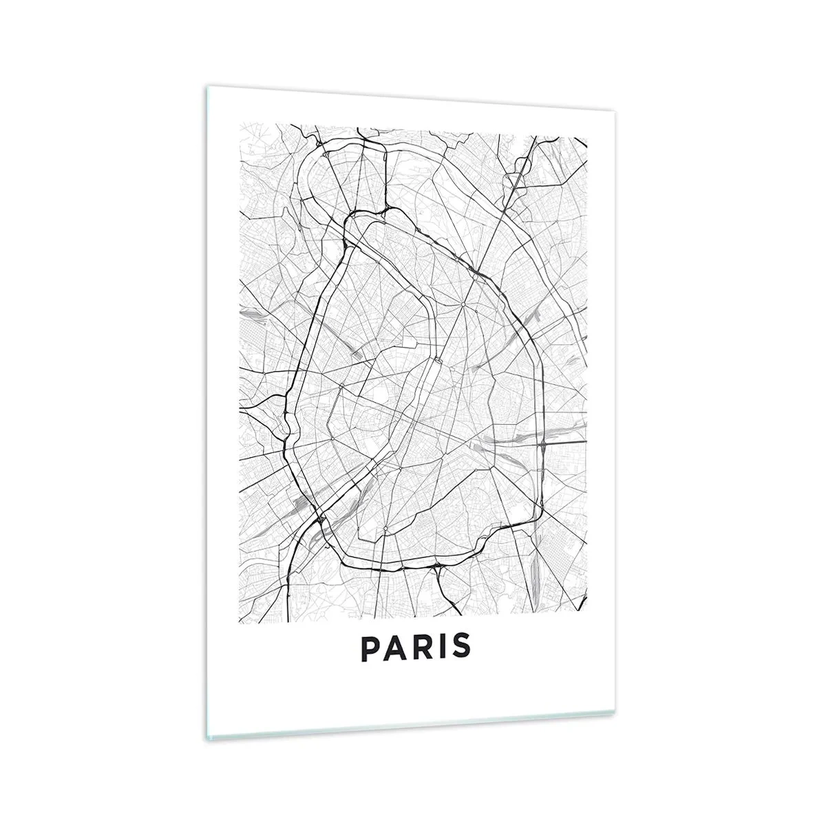 Billede på glas - Paris' blomst - 50x70 cm