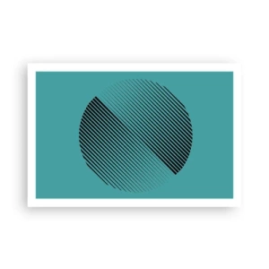 Plakat - Cirklen - en geometrisk variation - 91x61 cm
