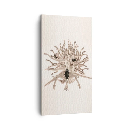Lærredstryk - Billede på lærred - Blomstrende i dans - 45x80 cm