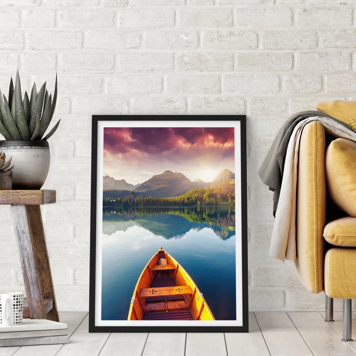 Plakat i sort ramme - Intet imod naturen - 40x50 cm