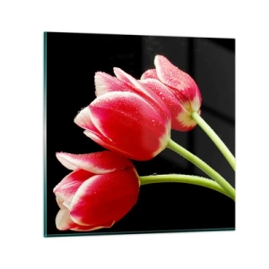 Billede på glas - Løftet om ren kærlighed - 30x30 cm