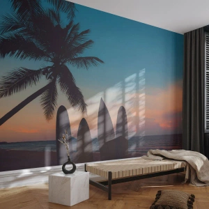 Fototapet Standard Eco - I morgen bliver også sjovt - Landskab, Surfing, Hav - 500x350 cm