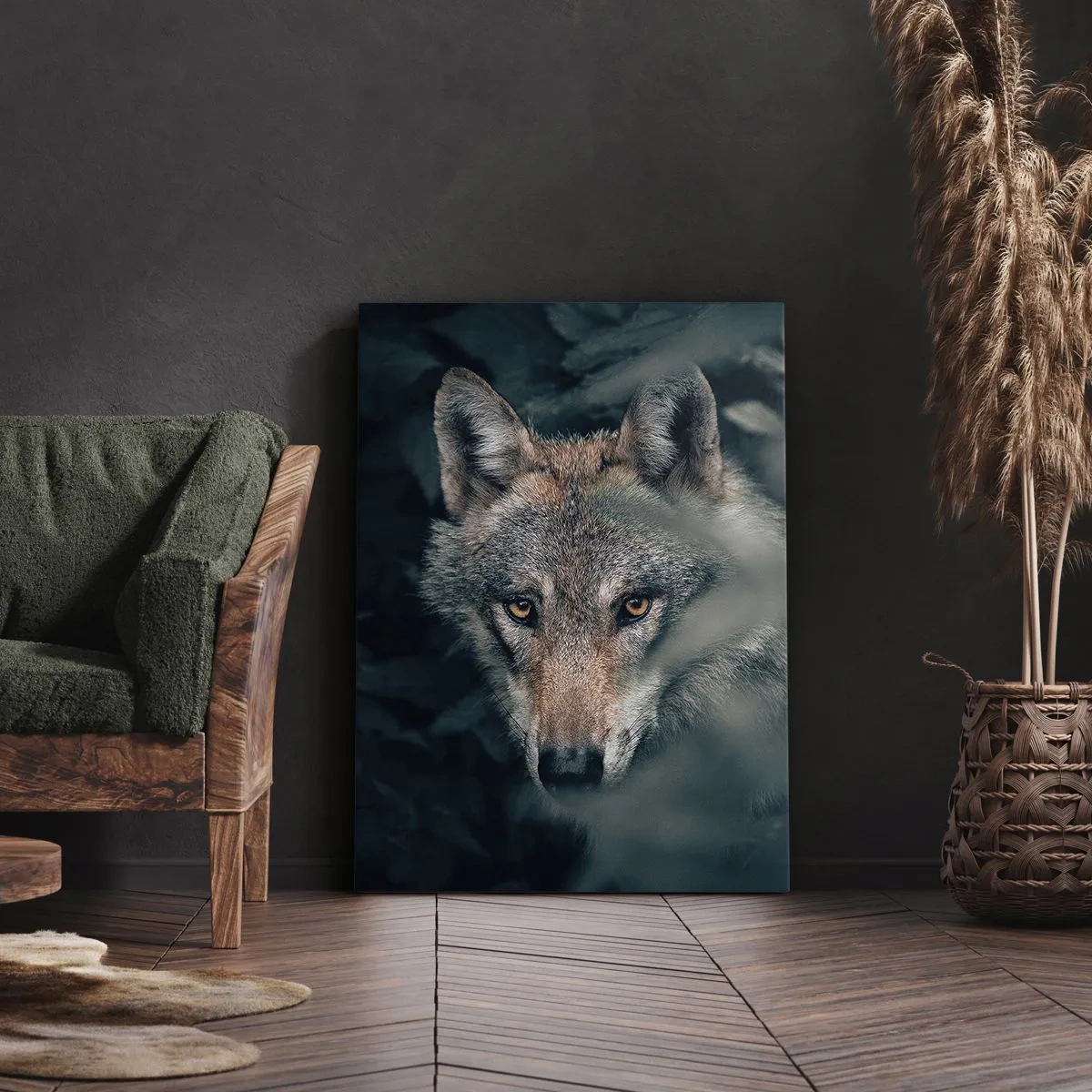 Lærredstryk - Billede på lærred - Jæger - 50x70 cm
