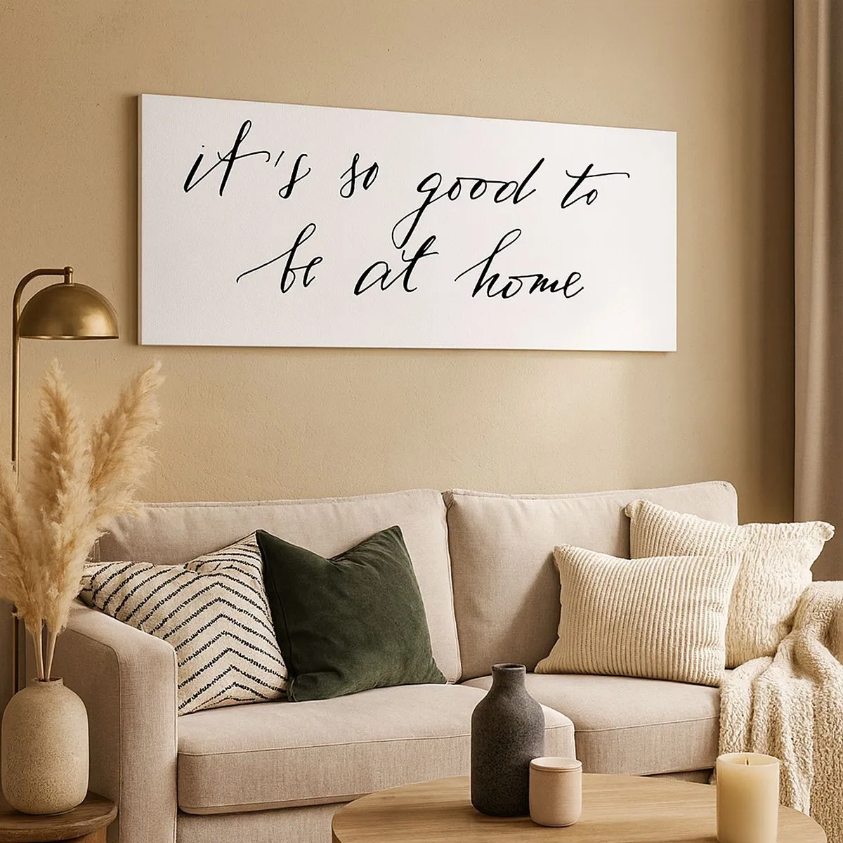 Lærredstryk - Billede på lærred - Hele sandheden - 100x40 cm