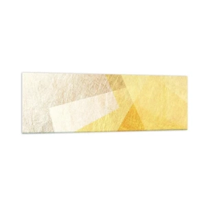 Billede på glas - Geometriens vejr - 160x50 cm