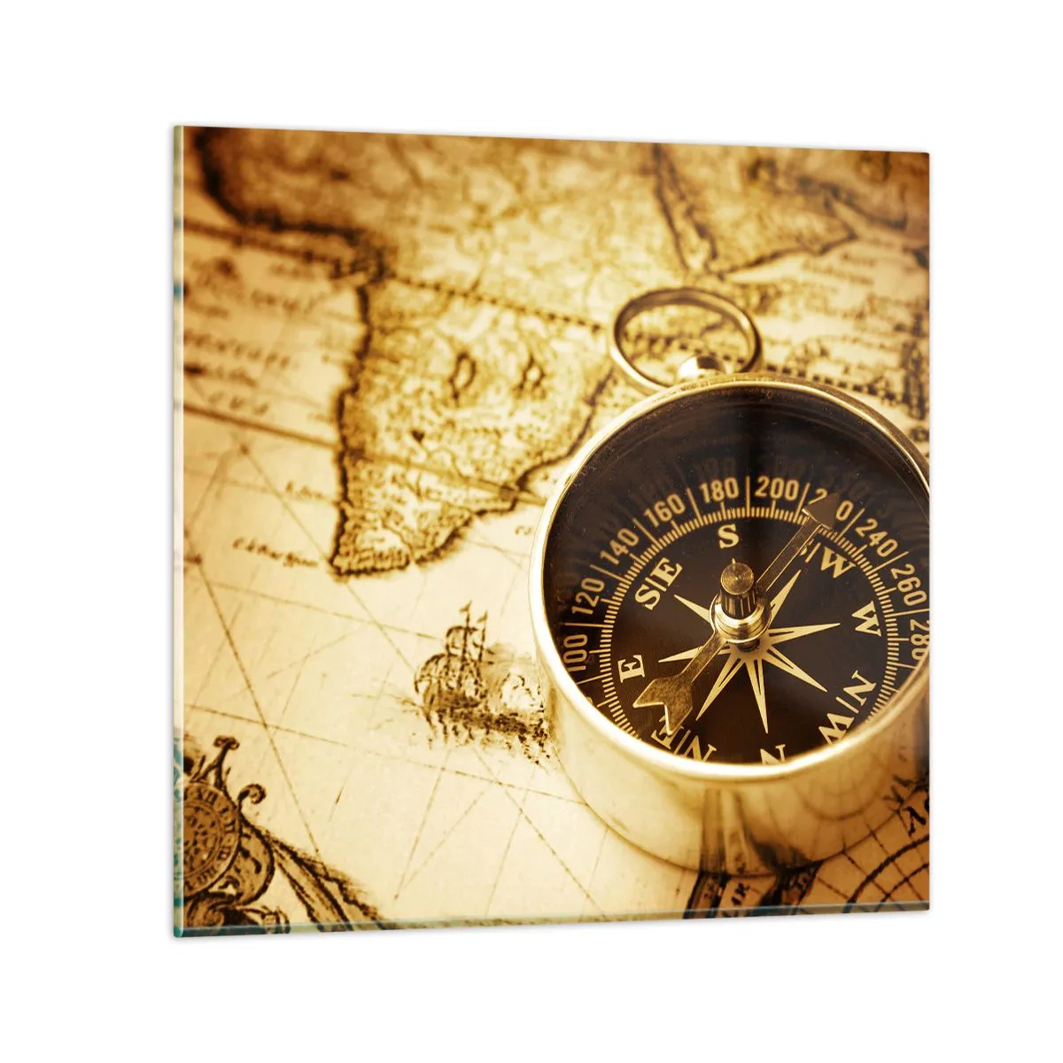Billede på glas - Øst eller vest? - 70x70 cm