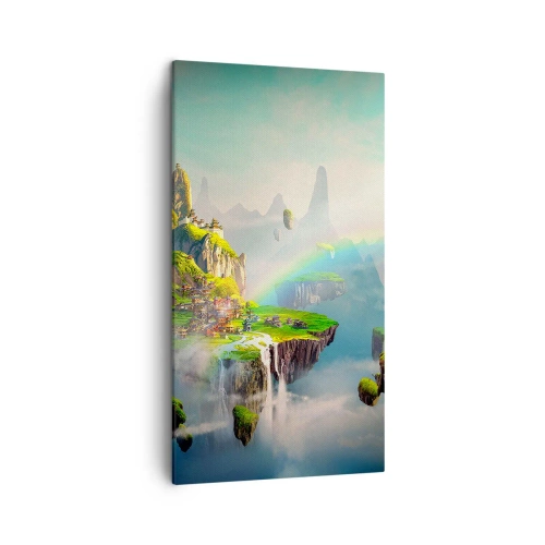 Lærredstryk - Billede på lærred - Midden - lykkelige øer - 45x80 cm