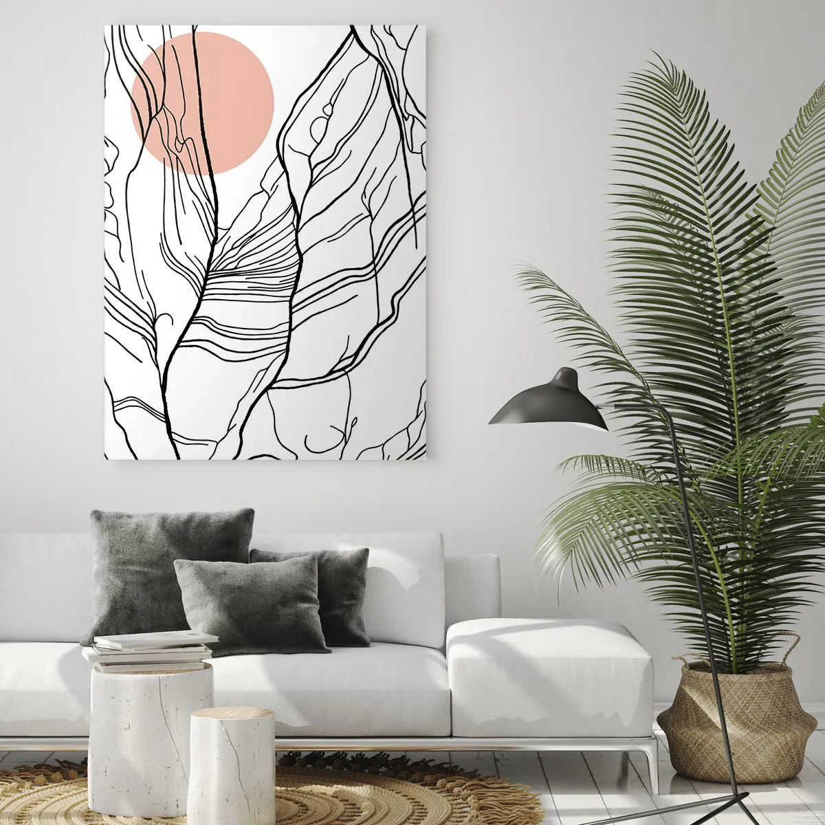 Billede på glas - I et netværk af kviste - 50x70 cm