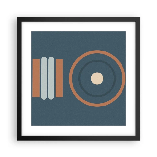 Plakat i sort ramme - Essensen af tingene - 40x40 cm