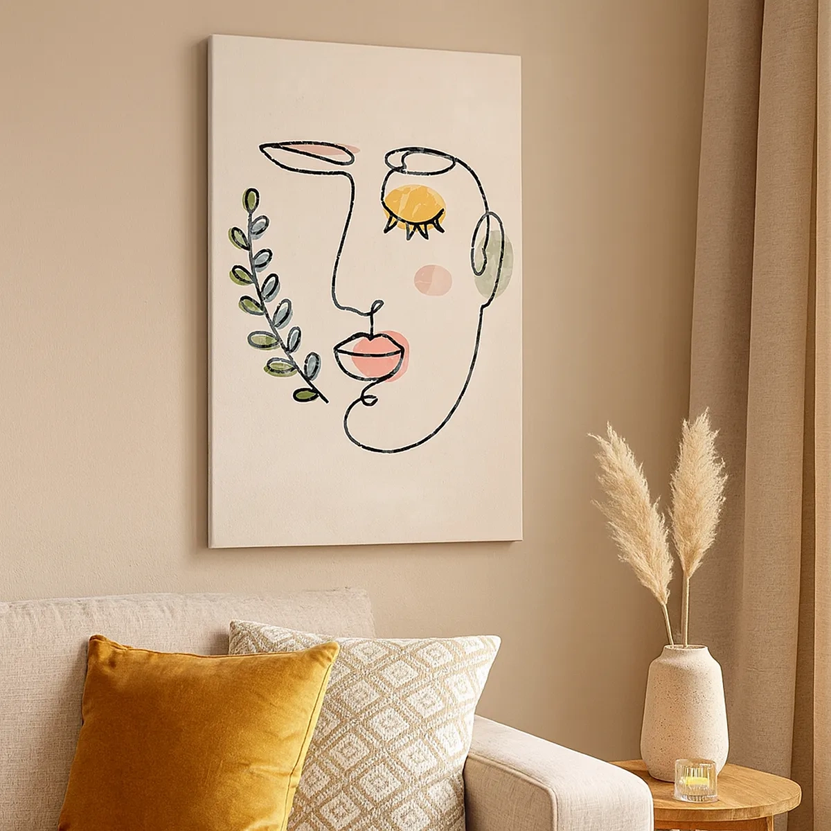 Lærredstryk - Billede på lærred - Ro fundet - 50x70 cm