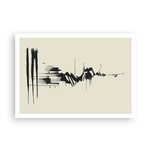 Plakat - Skyndsom abstraktion - 100x70 cm