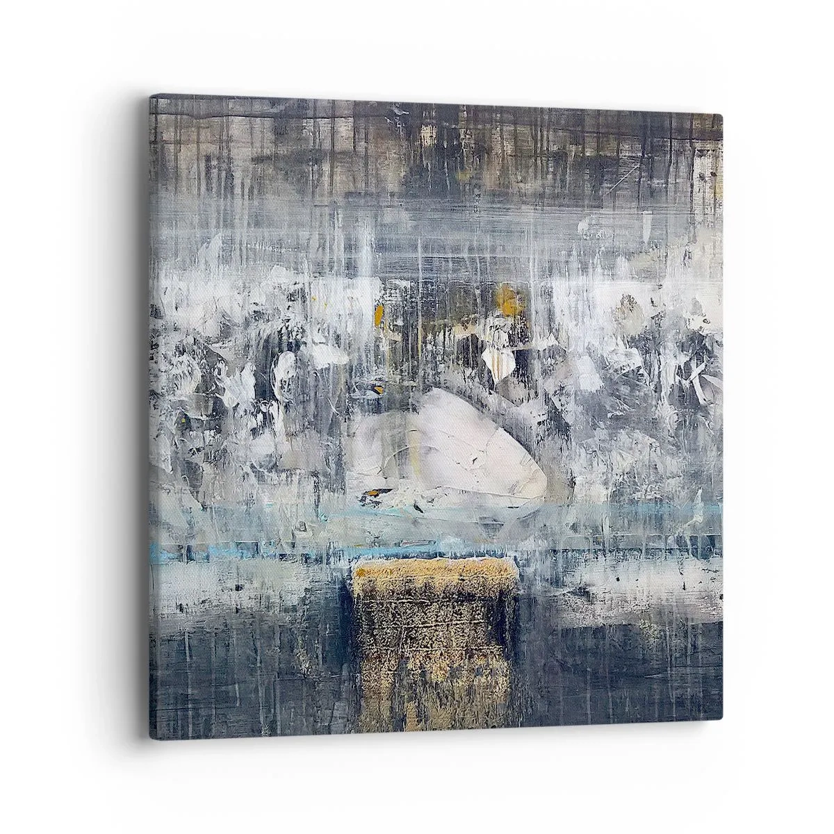 Lærredstryk - Billede på lærred - Som på is, som på fortovet - 40x40 cm