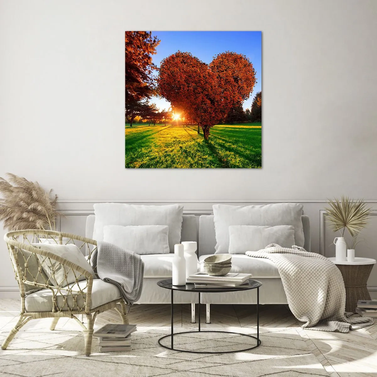 Billede på glas - Og hvordan man ikke kan elske efteråret - 70x70 cm