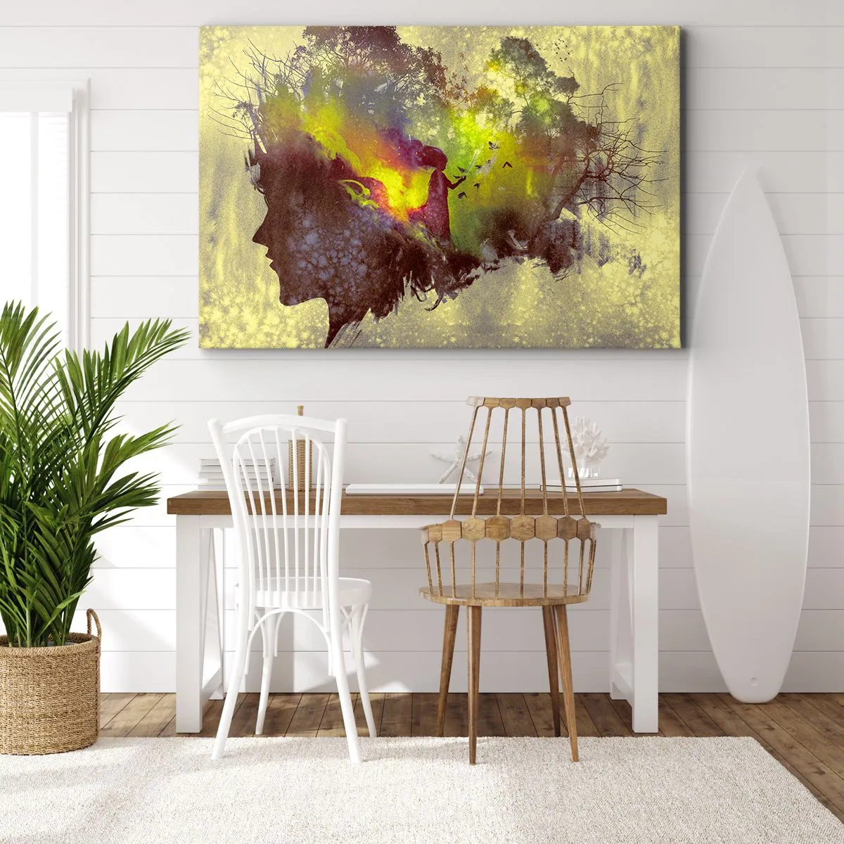 Lærredstryk - Billede på lærred - Moder Natur - 120x80 cm