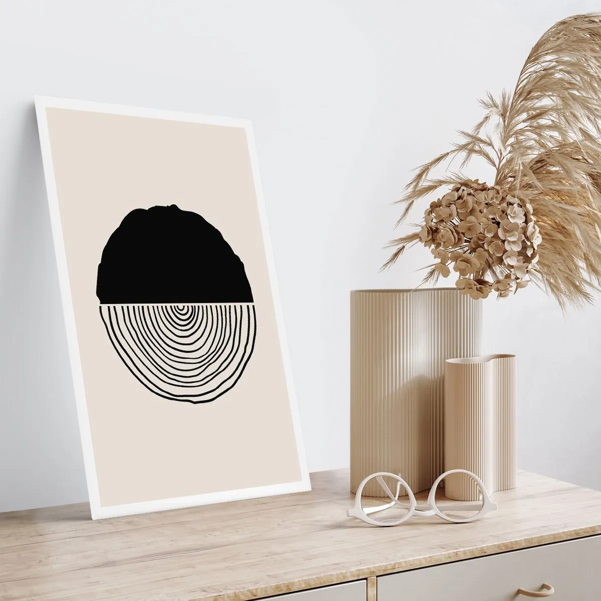 Plakat - Halvt og halvt - 70x100 cm