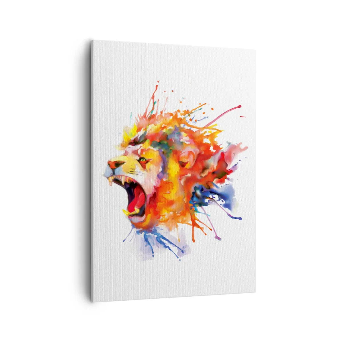 Lærredstryk - Billede på lærred - Eksplodere med vrede  - 50x70 cm