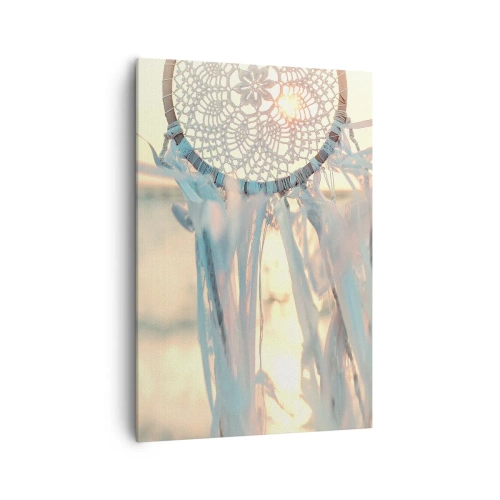 Lærredstryk - Billede på lærred - Totem med blonder - 70x100 cm