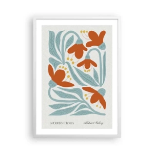 Plakat i hvid ramme - Mod jorden, mod solen - 50x70 cm