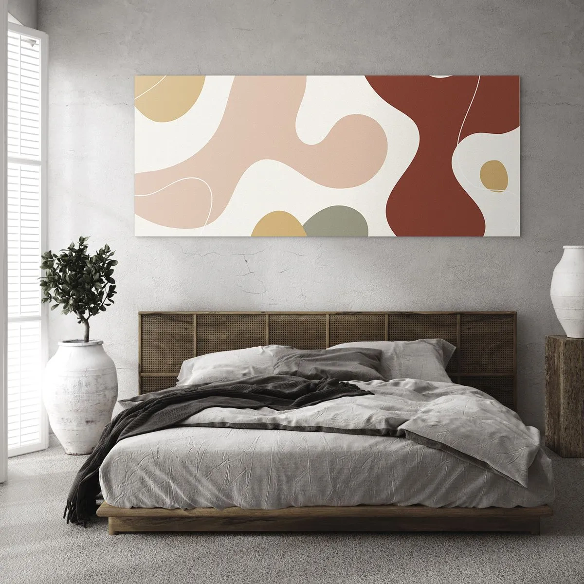 Billede på glas - Es eller flores? - 100x40 cm