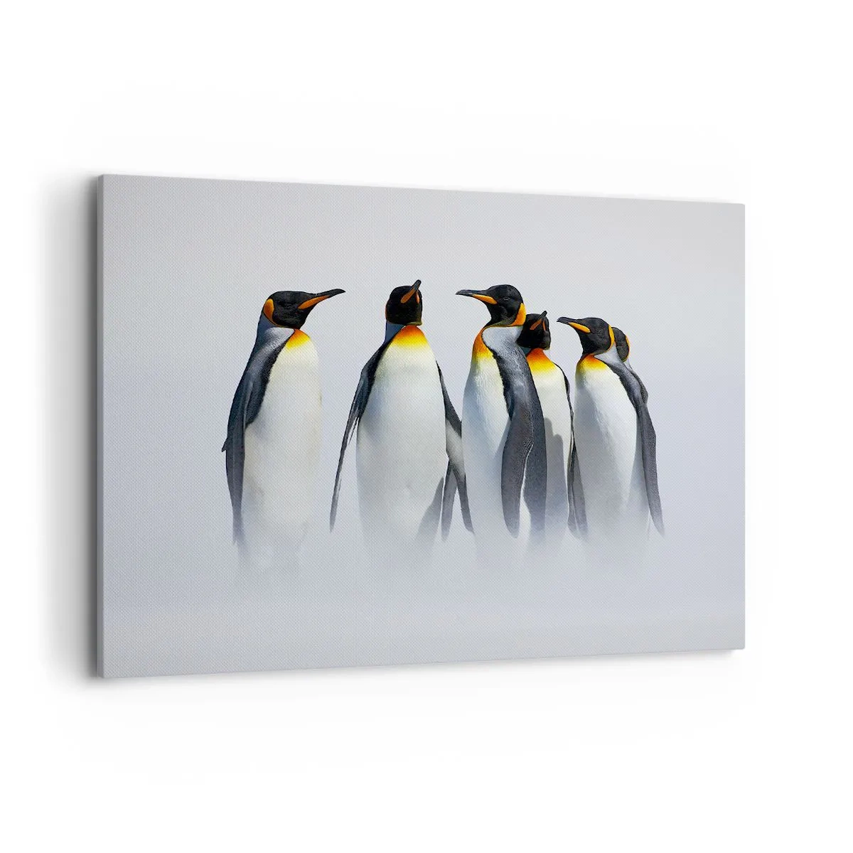 Lærredstryk - Billede på lærred - Møde i aftenkjole - 120x80 cm