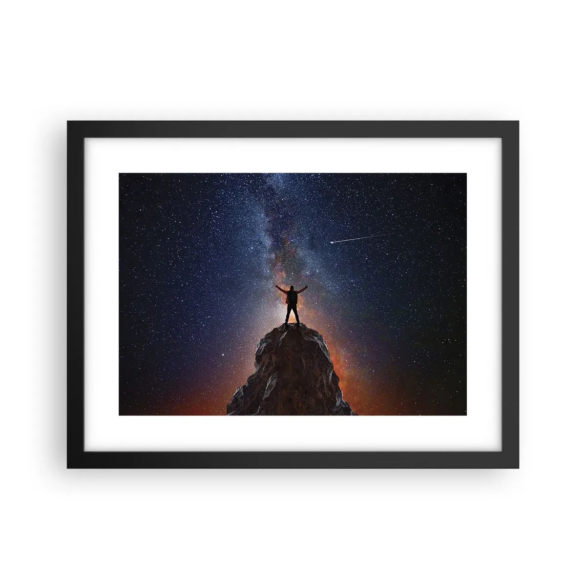 Plakat i sort ramme - Magten er hos mig! - 40x30 cm