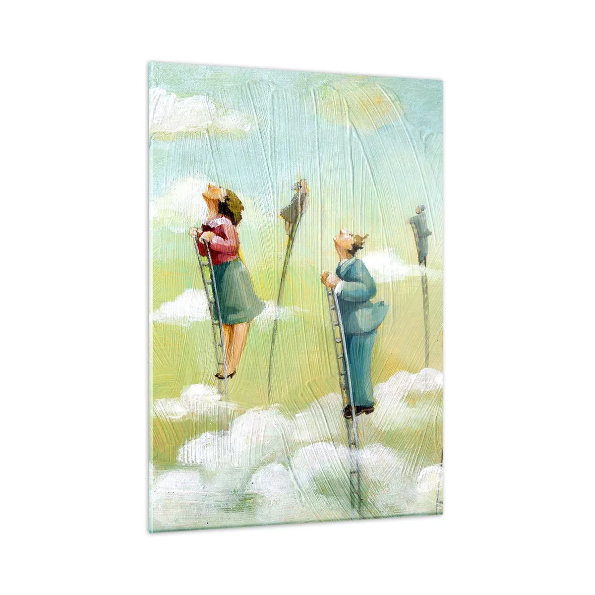 Billede på glas - Bag din drøm - 50x70 cm