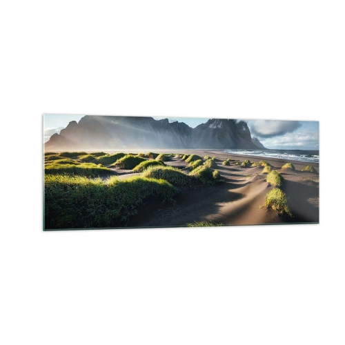 Billede på glas - Harmoni mellem elementerne - 140x50 cm