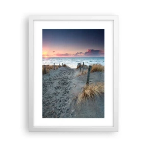 Plakat i hvid ramme - Du har udgydt en regnbue af strålende pragt.... - 30x40 cm